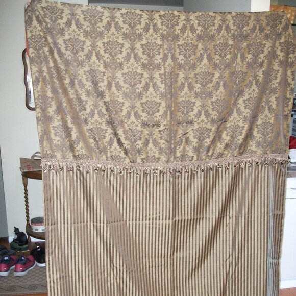 Set (2) Curtain panel drapes 84" x 53.5" - Picture 1 of 9